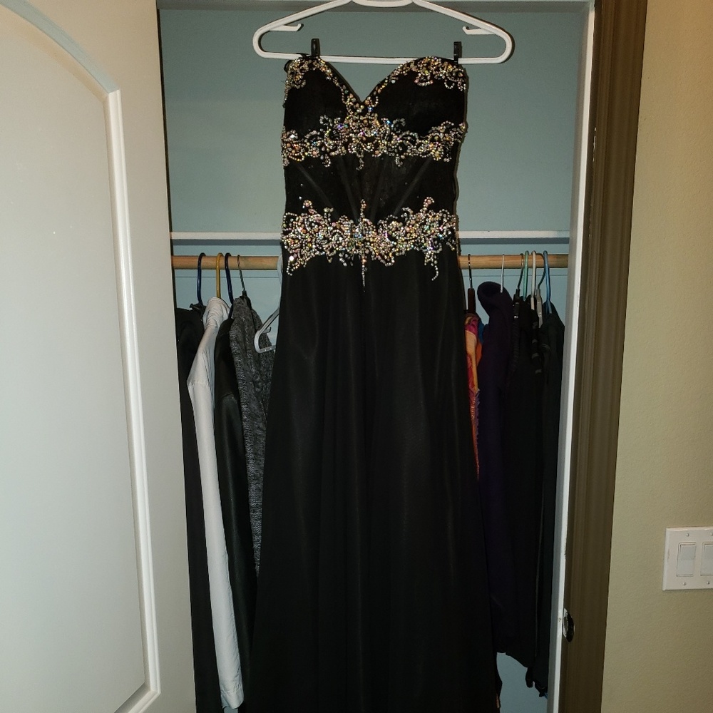 Strapless gown